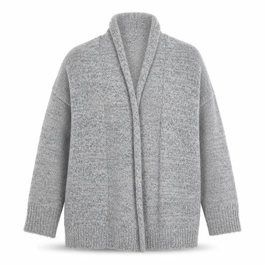 Forever 21 Womens Grey V-Neck Acrylic Cardigan Jumper Size M
