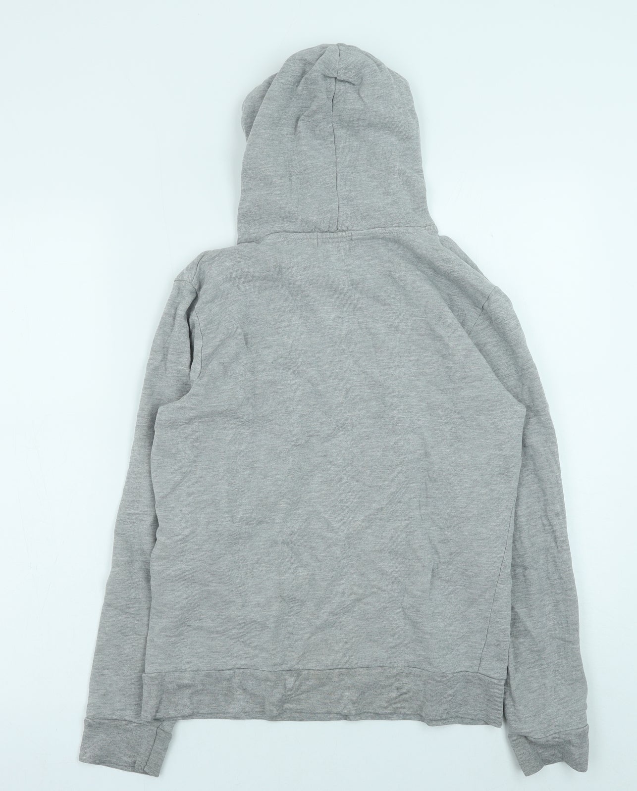Topman Womens Grey Cotton Pullover Hoodie Size 2XS Pullover