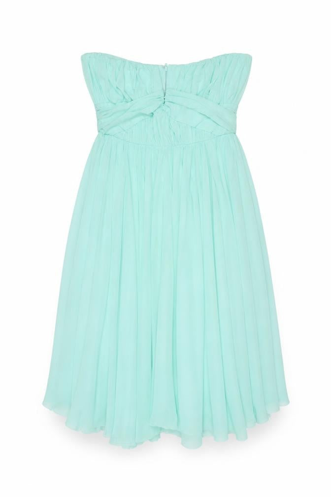 ASOS Womens Blue Polyester Mini Size 10 Off the Shoulder Zip