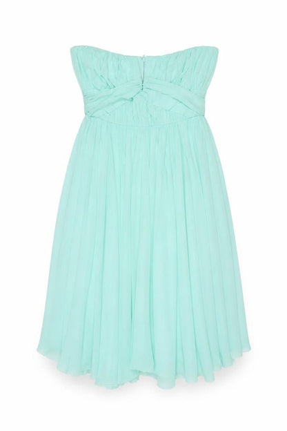 ASOS Womens Blue Polyester Mini Size 10 Off the Shoulder Zip