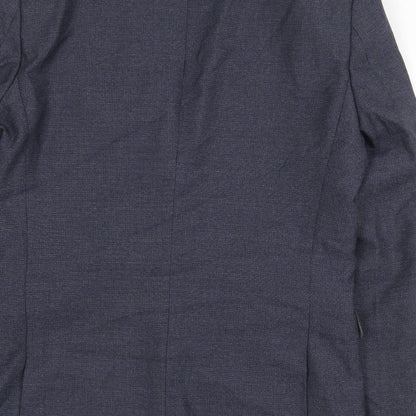Next Mens Blue Polyester Jacket Blazer Size 38