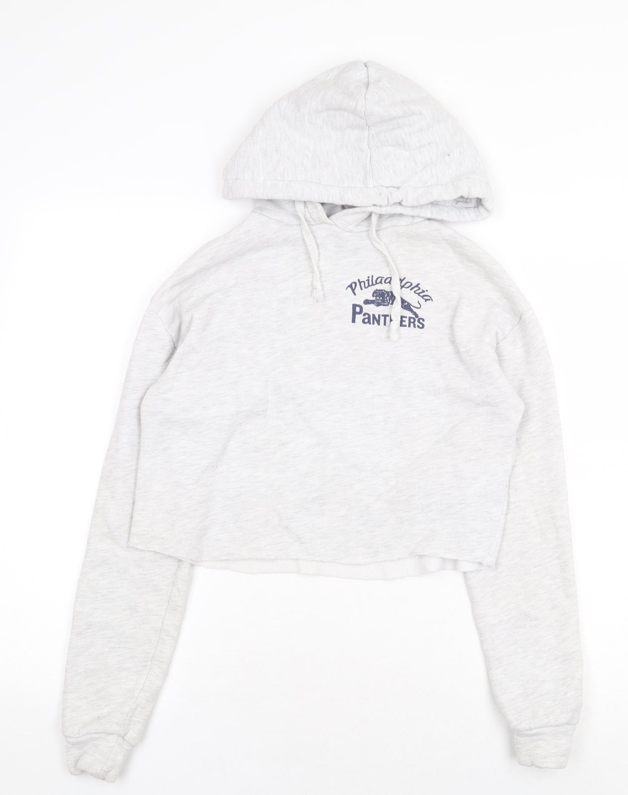 Topshop Womens Grey Polyester Pullover Hoodie Size 4 Pullover - Philadelphia Panthers