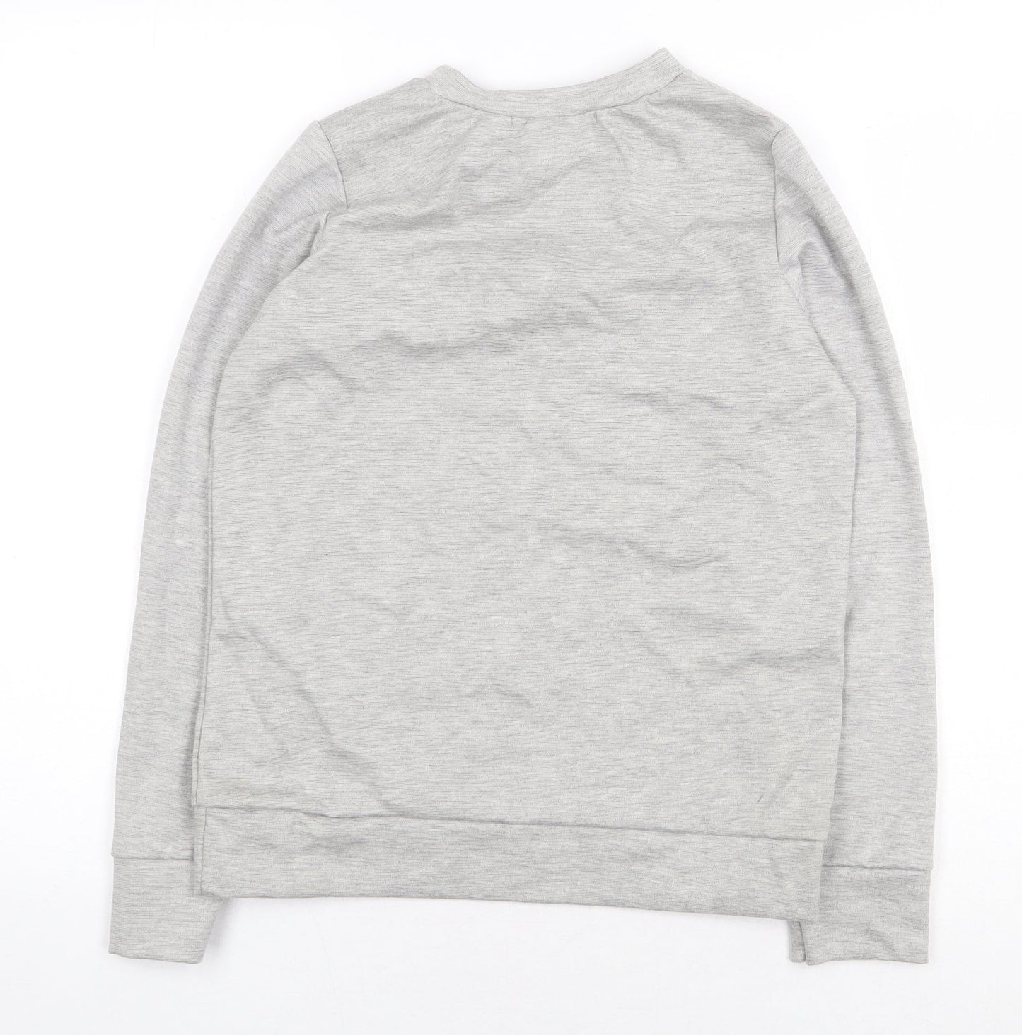 Juliet Womens Grey Polyester Pullover Sweatshirt Size S Pullover