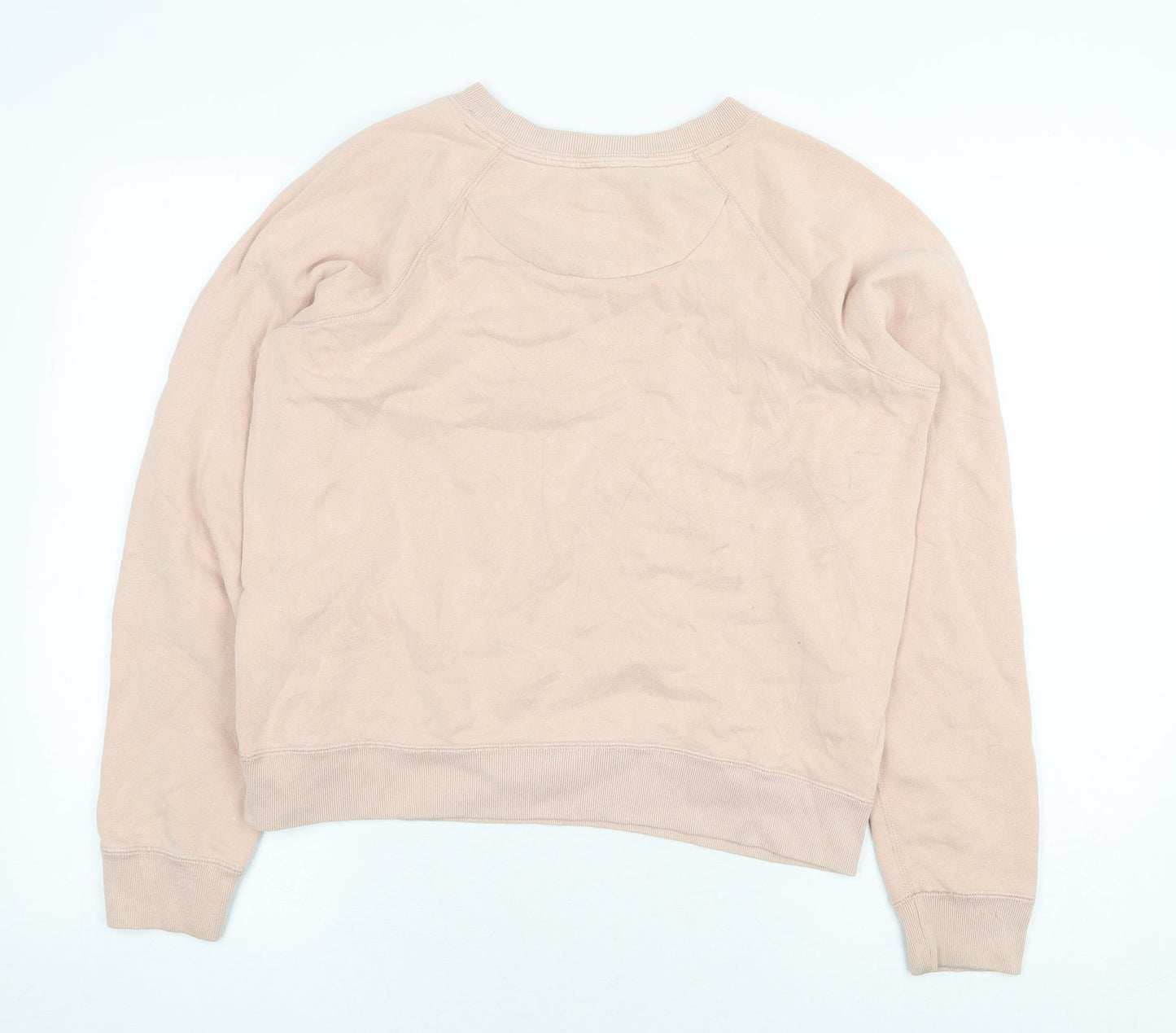 Jack Wills Womens Pink Cotton Pullover Sweatshirt Size 10 Pullover - Salcombe Devon