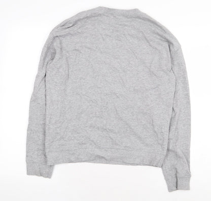 H&M Womens Grey Cotton Pullover Sweatshirt Size M Pullover - Heart