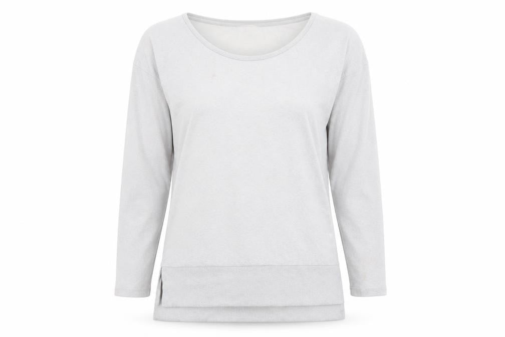NEXT Womens Grey Polyester Basic T-Shirt Size 6 Scoop Neck