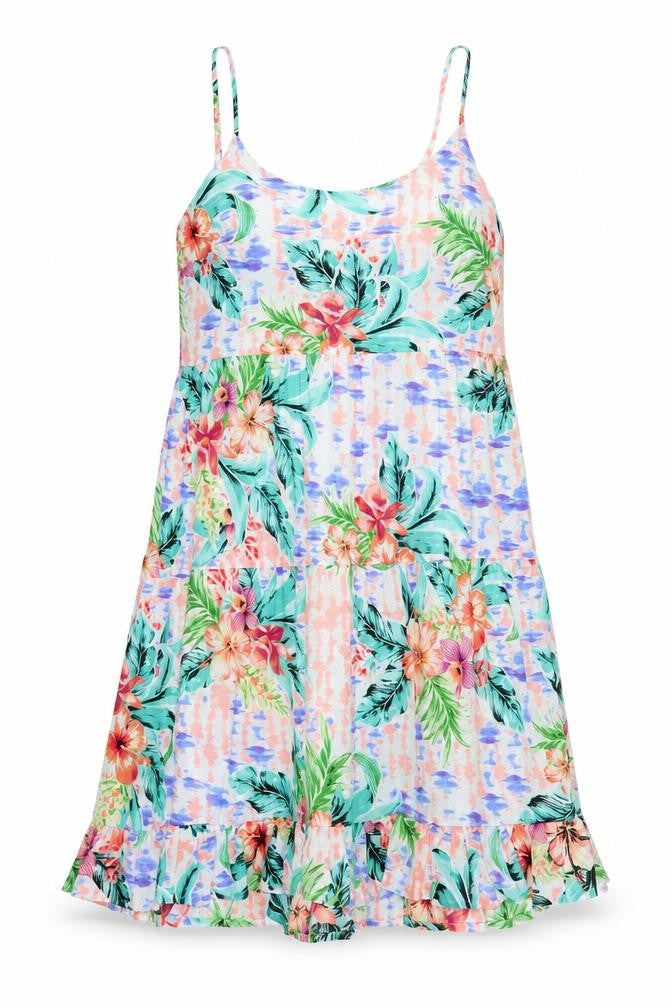 Primark Womens Multicoloured Floral Polyester Mermaid Size 10 Round Neck Pullover