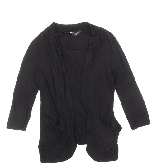 Dorothy Perkins Womens Black V-Neck Polyester Cardigan Jumper Size 10