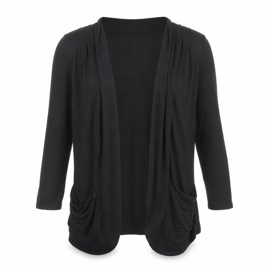 Dorothy Perkins Womens Black V-Neck Polyester Cardigan Jumper Size 10