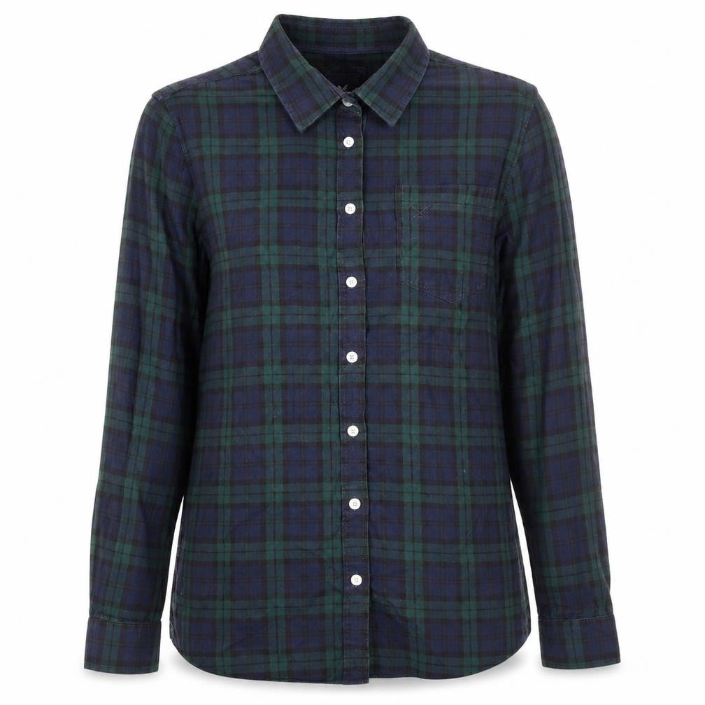 Crew Clothing Womens Multicoloured Plaid 100% Cotton Basic Button-Up Size 8 Collared