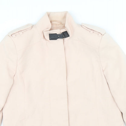 Preworn Womens Pink Jacket Size 12 Zip