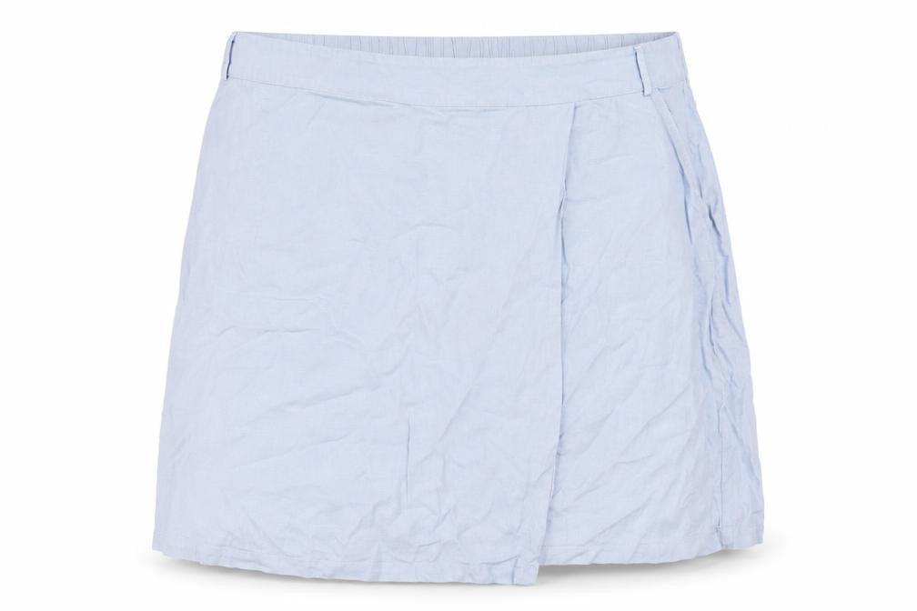 Capsule Womens Blue Linen A-Line Skirt Size 26