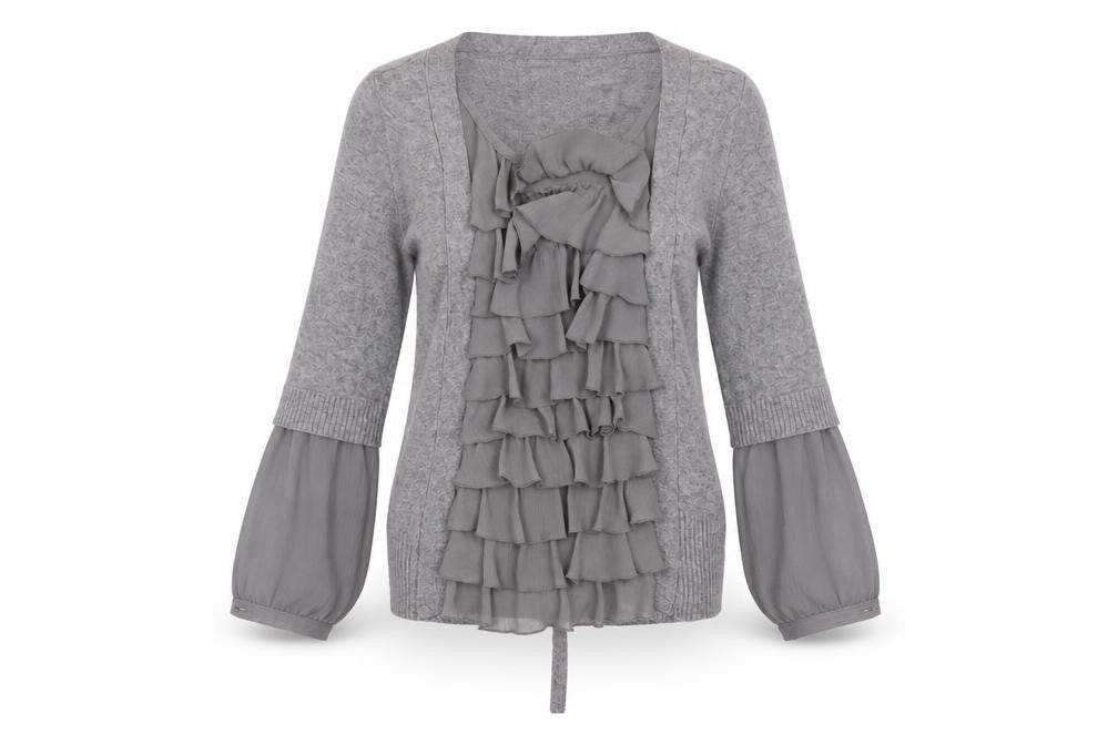 NEXT Womens Grey Scoop Neck Cotton Pullover Jumper Size 8