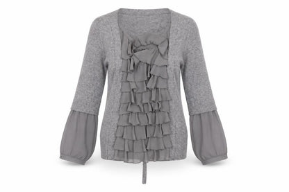 Next Womens Grey Scoop Neck Cotton Pullover Jumper Size 8