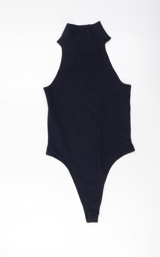4th Reckless Womens Blue Viscose Bodysuit One-Piece Size XS Snap