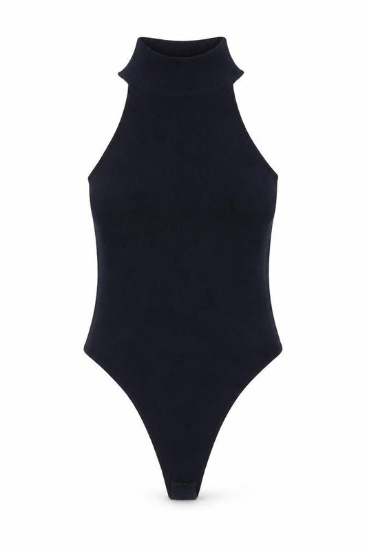 4th & Reckless Womens Blue Viscose Bodysuit One-Piece Size XS Snap
