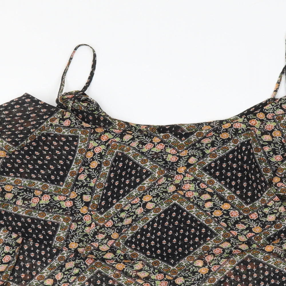 Atmosphere Womens Multicoloured Geometric Polyester Basic Blouse Size 14 Scoop Neck