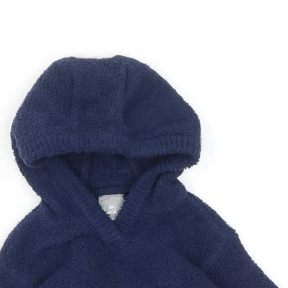 F&F Boys Blue Polyamide Pullover Jumper Size 0-3 Months Pullover