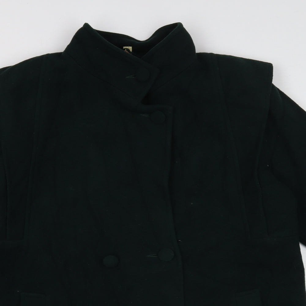 Preworn Womens Gold Parka Coat Size 14 Button