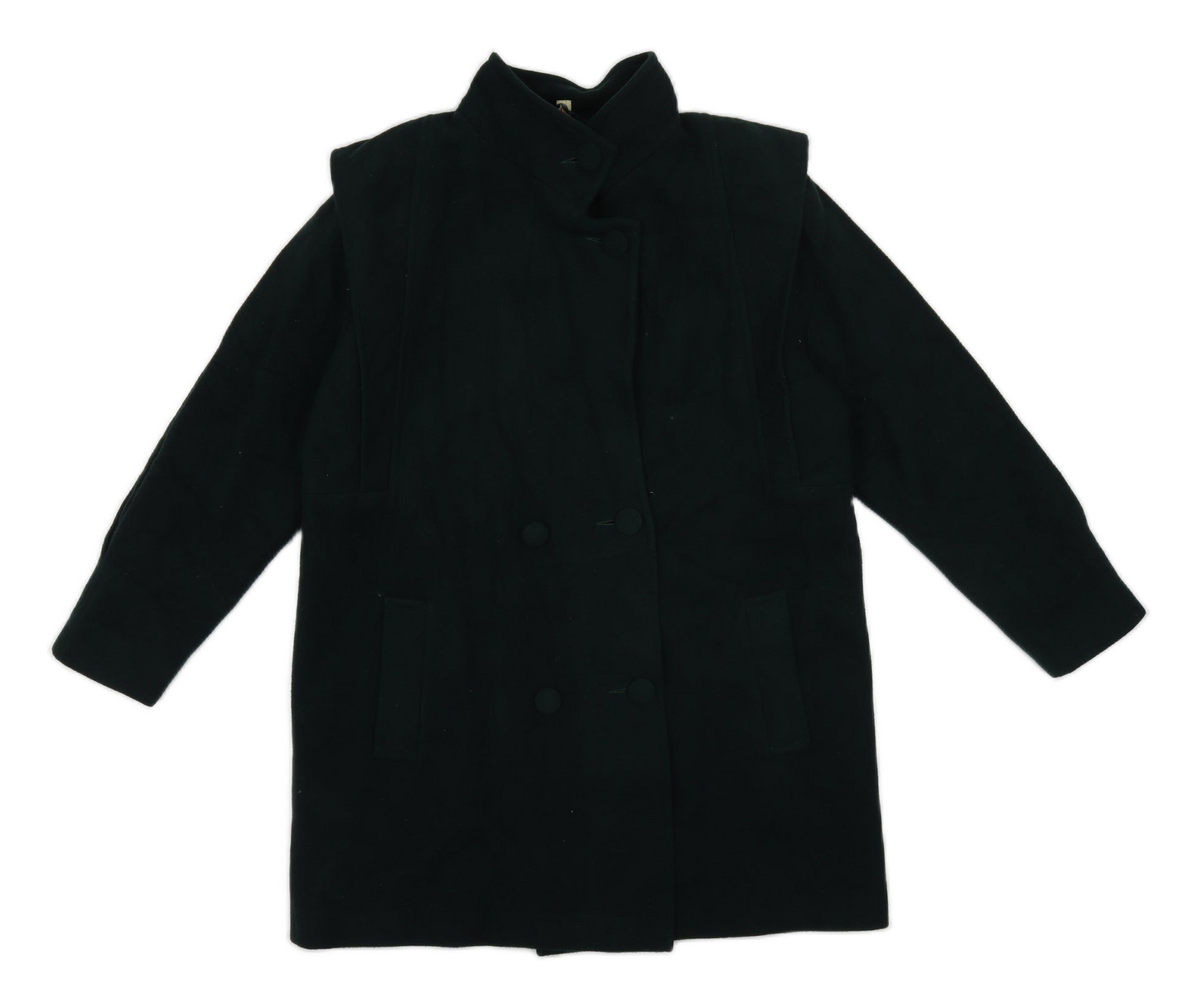 Preworn Womens Gold Parka Coat Size 14 Button