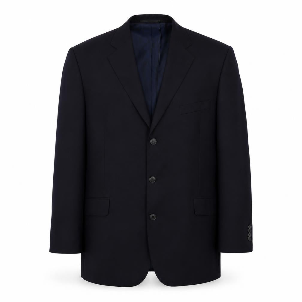 Preworn Mens Blue Wool Jacket Suit Jacket Size 44