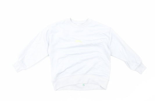 Zara Girls Blue Cotton Pullover Sweatshirt Size 7 Years Pullover