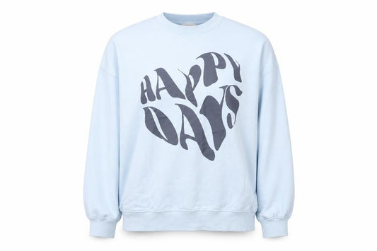 Primark Womens Blue Cotton Pullover Sweatshirt Size L Pullover - Happy Days