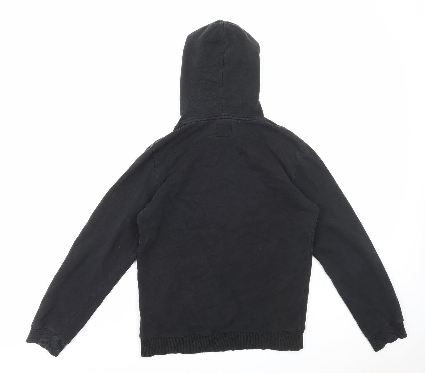 ONLY & SONS Mens Black Cotton Pullover Hoodie Size S