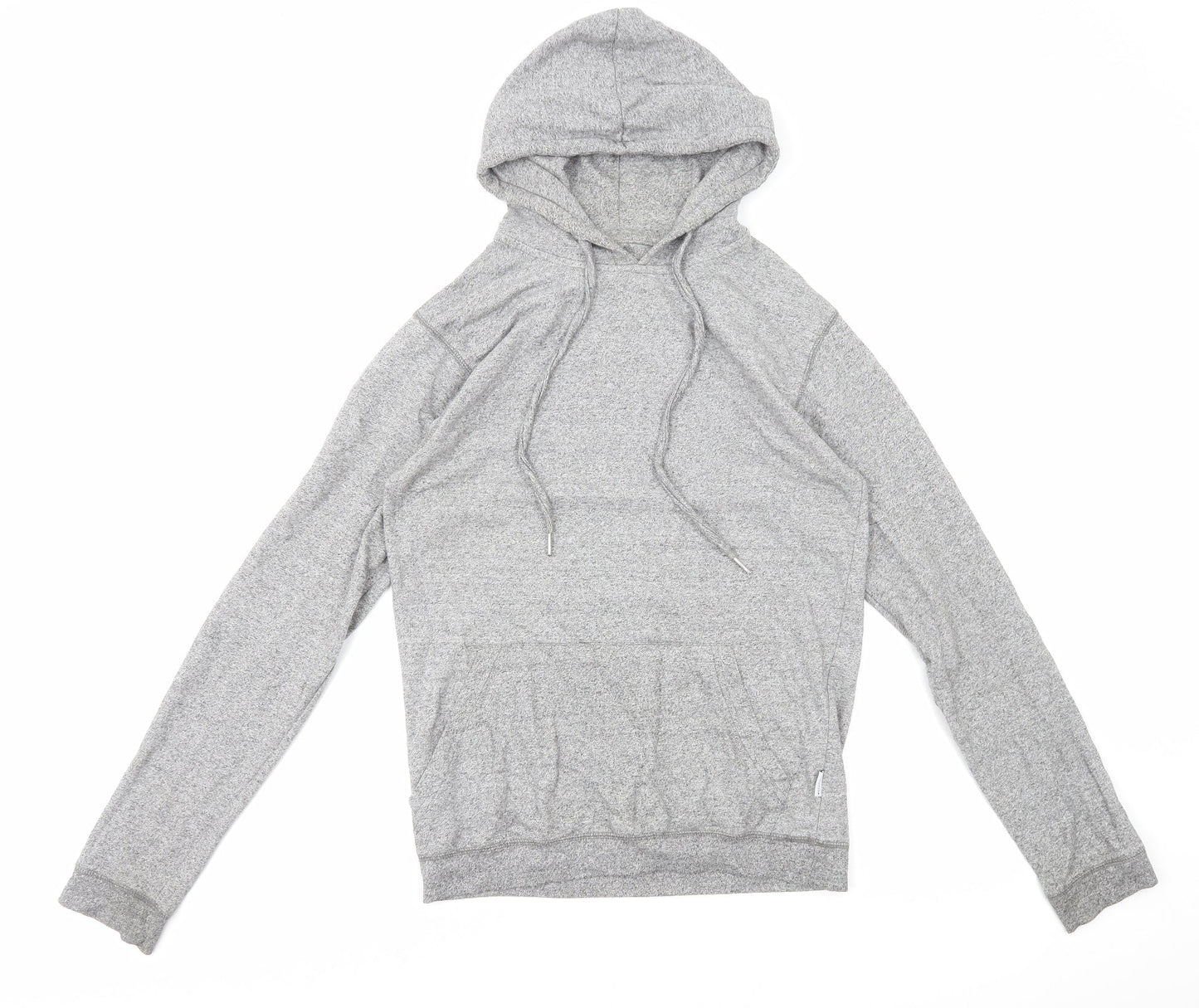 Bellfield Womens Grey Cotton Pullover Hoodie Size S Pullover