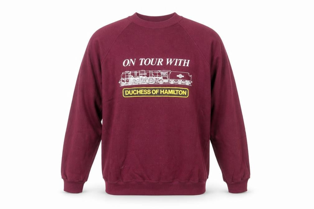 Sprintprint Mens Red Cotton Pullover Sweatshirt Size L
