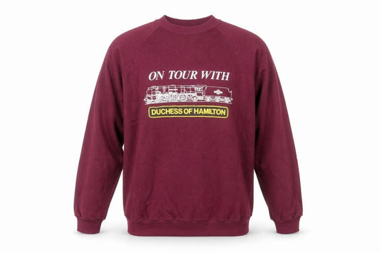 Sprintprint Mens Red Cotton Pullover Sweatshirt Size L