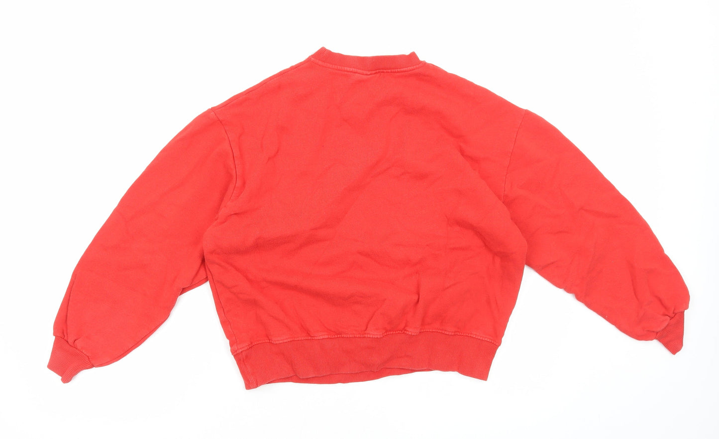 Pull&Bear Womens Red Cotton Pullover Sweatshirt Size S Pullover - Long Beach California