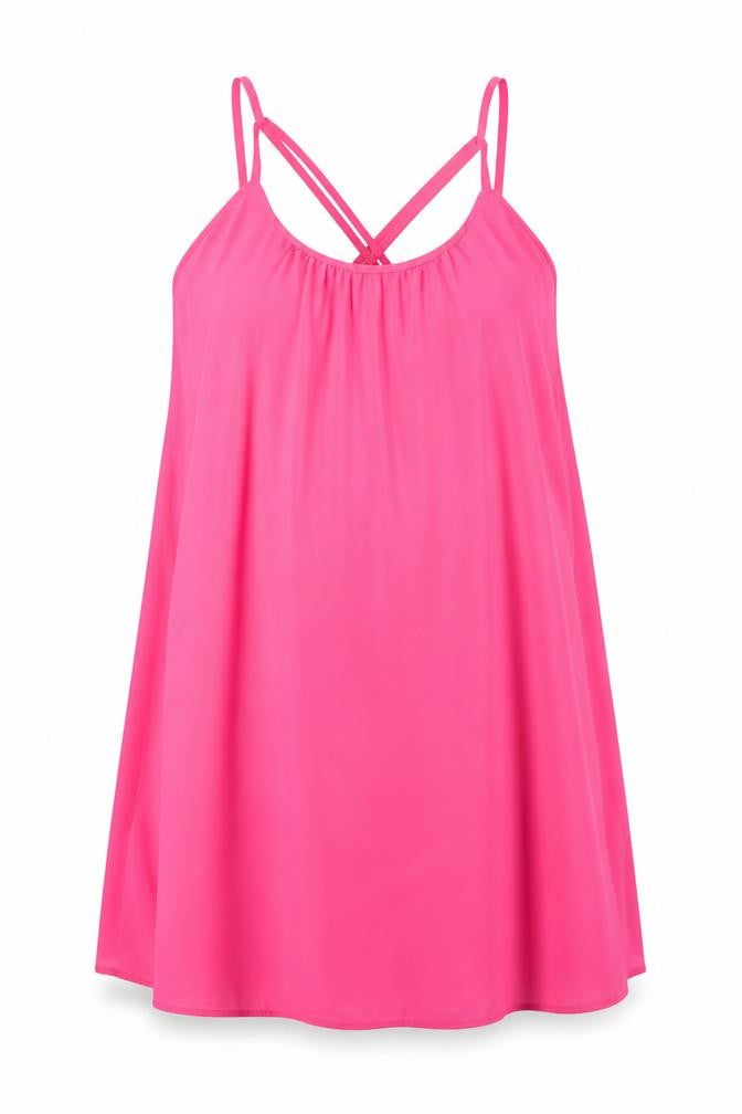 Red Herring Womens Pink Polyester Trapeze & Swing Size 10 Scoop Neck