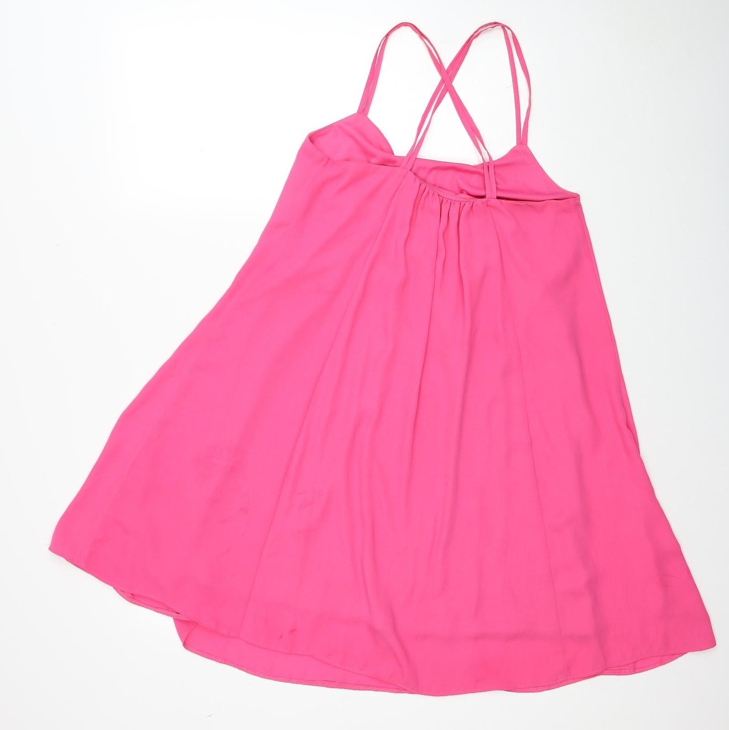 Red Herring Womens Pink Polyester Trapeze & Swing Size 10 Scoop Neck