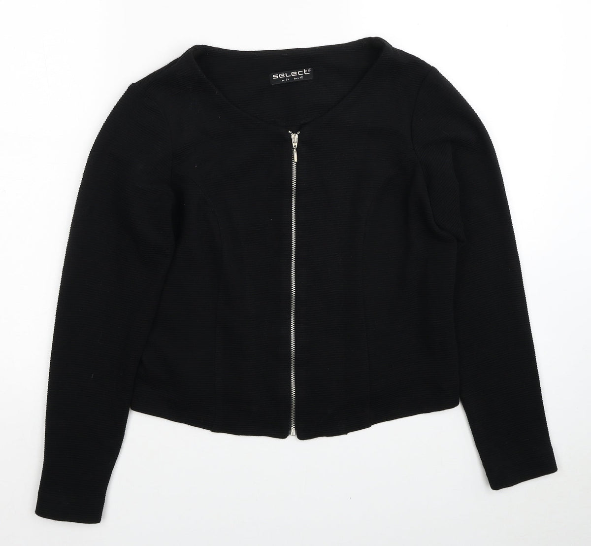 Select Womens Black Jacket Size 14 Zip