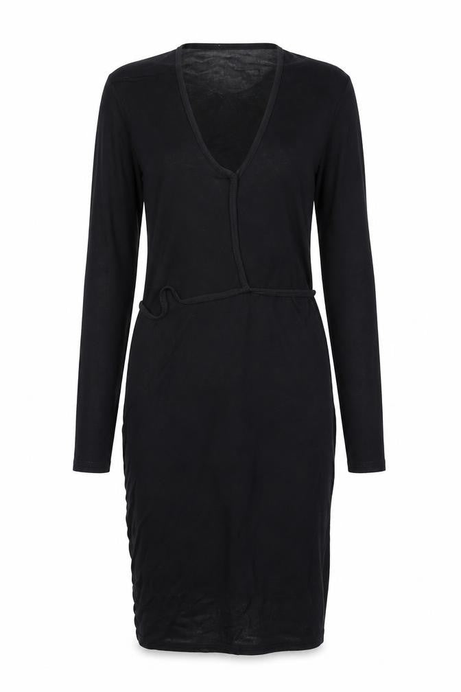 Missguided Womens Black Polyester Pencil Dress Size 10 Round Neck Pullover