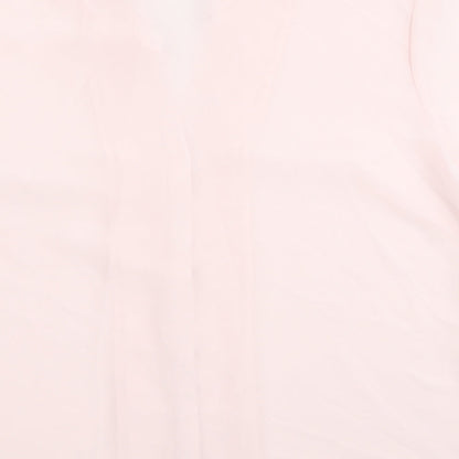 Preloved Classics Womens Pink Polyester Basic Button-Up Size 16 Collared - Label
