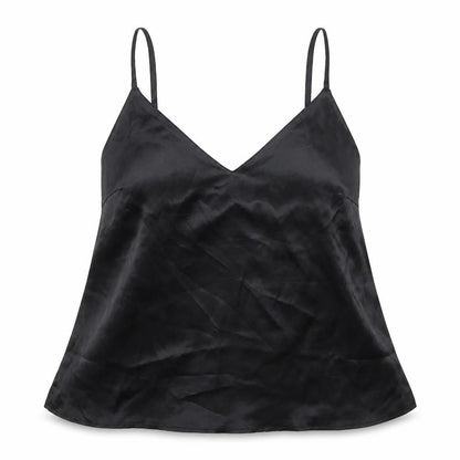 ASOS Womens Black Polyester Basic Tank Size 10 V-Neck
