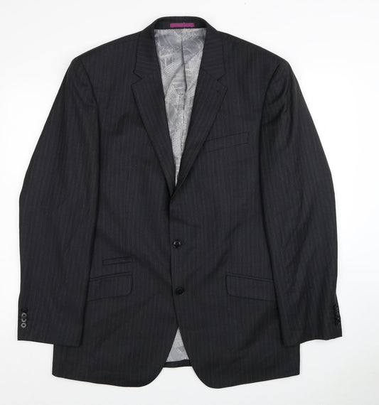 NEXT Mens Grey Wool Jacket Suit Jacket Size 42