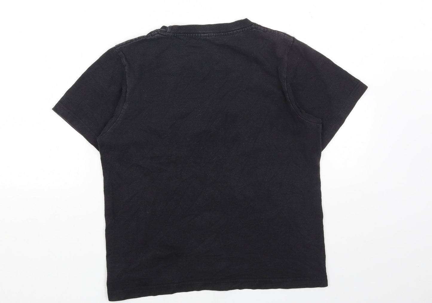 Preworn Womens Grey Cotton Basic T-Shirt Size S Round Neck - Thailand Elephant