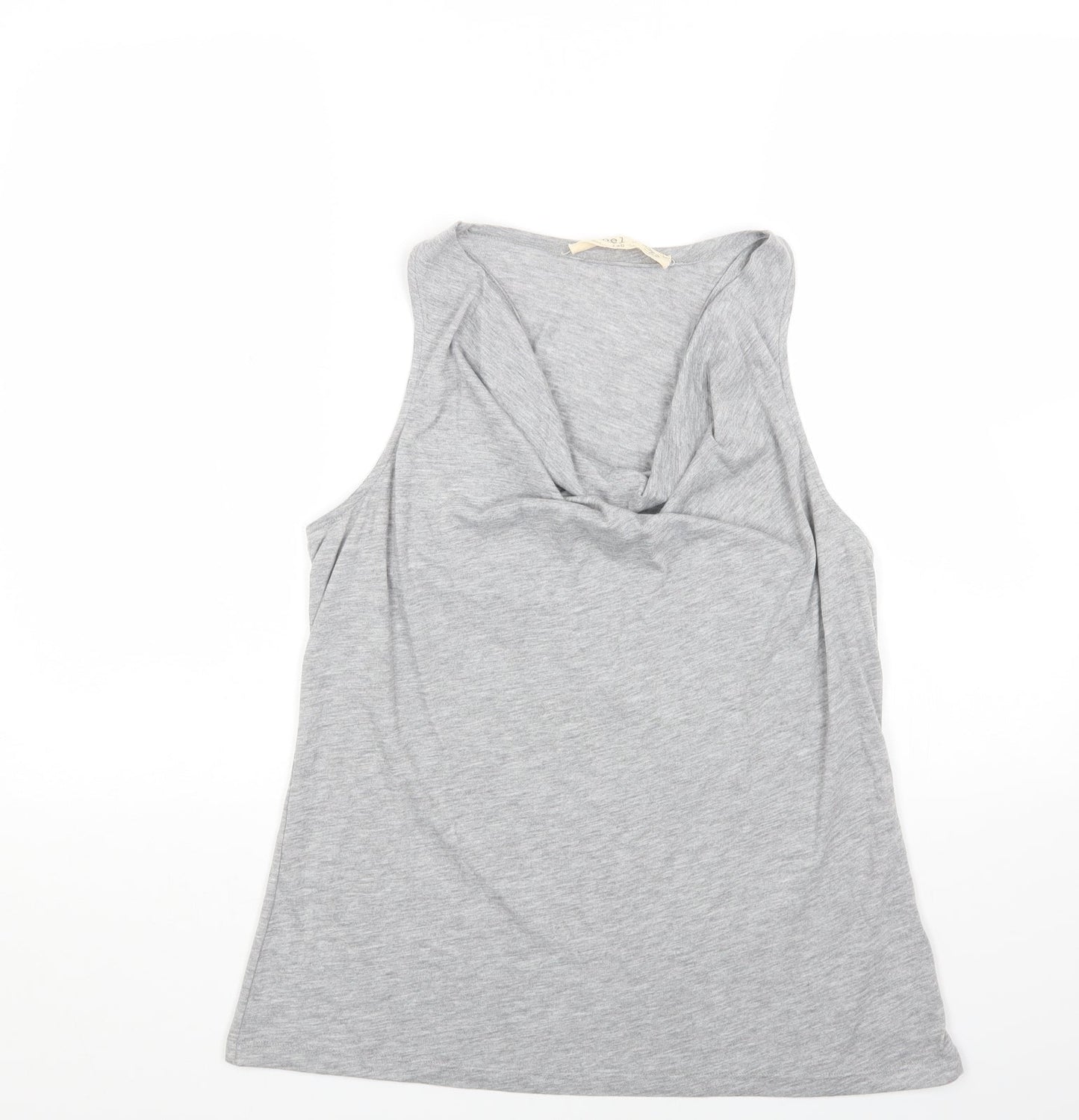 Label Lab Womens Grey Polyester Basic Tank Size 14 V-Neck