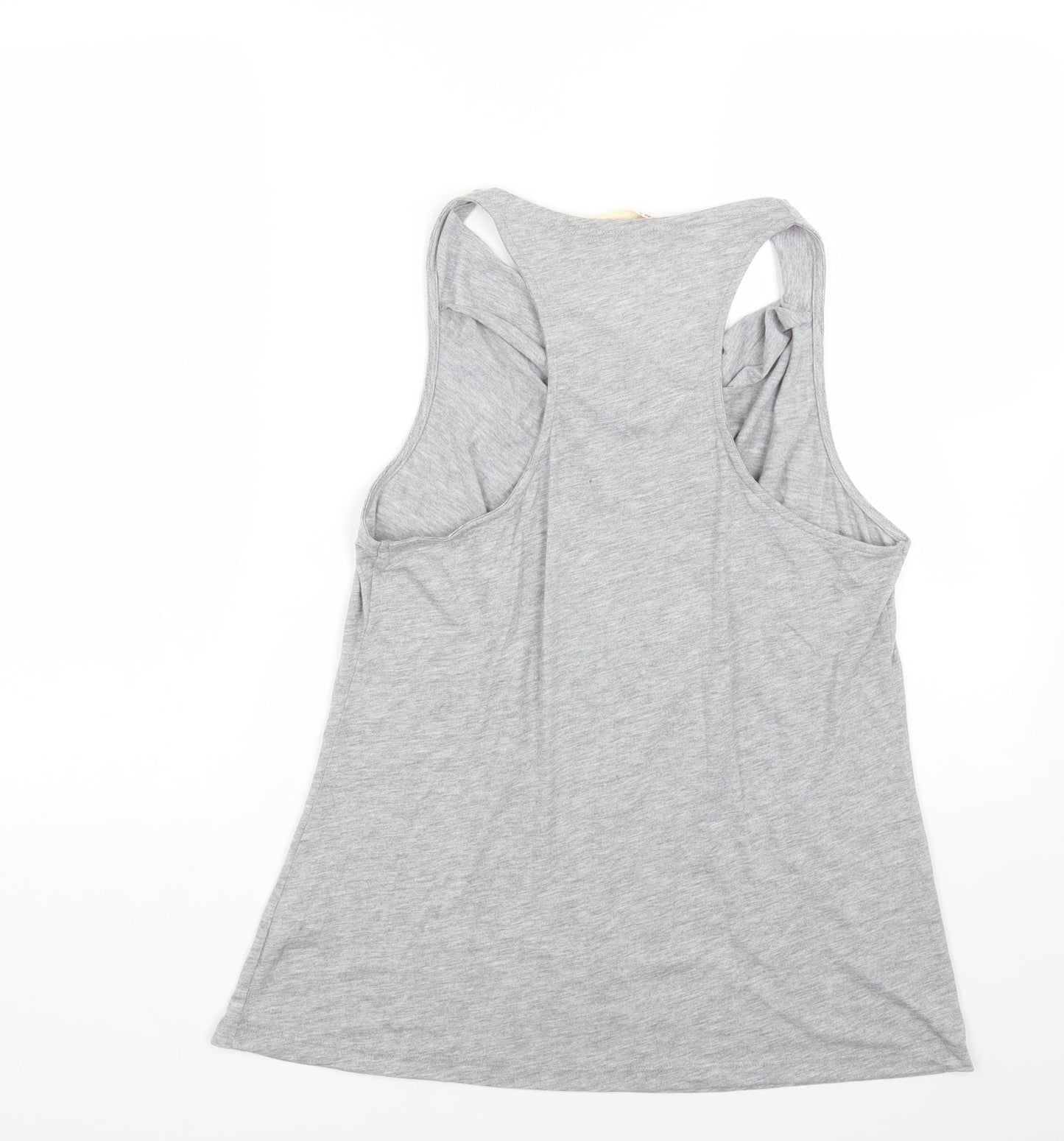 Label Lab Womens Grey Polyester Basic Tank Size 14 V-Neck