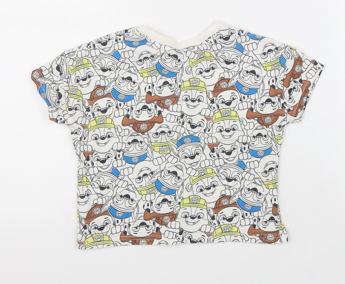 George Boys Multicoloured Cotton Basic T-Shirt Size 18-24 Months Round Neck Pullover