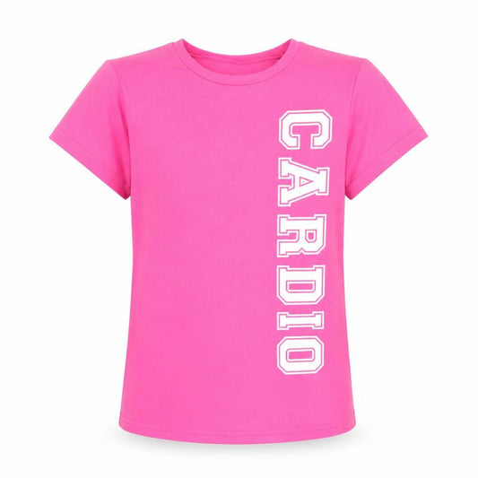 Atmosphere Womens Pink Polyester Basic T-Shirt Size 10 Round Neck Pullover - Cardio