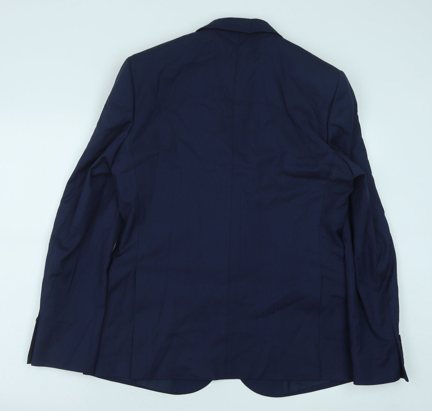 Marks and Spencer Mens Blue Polyester Jacket Suit Jacket Size 40