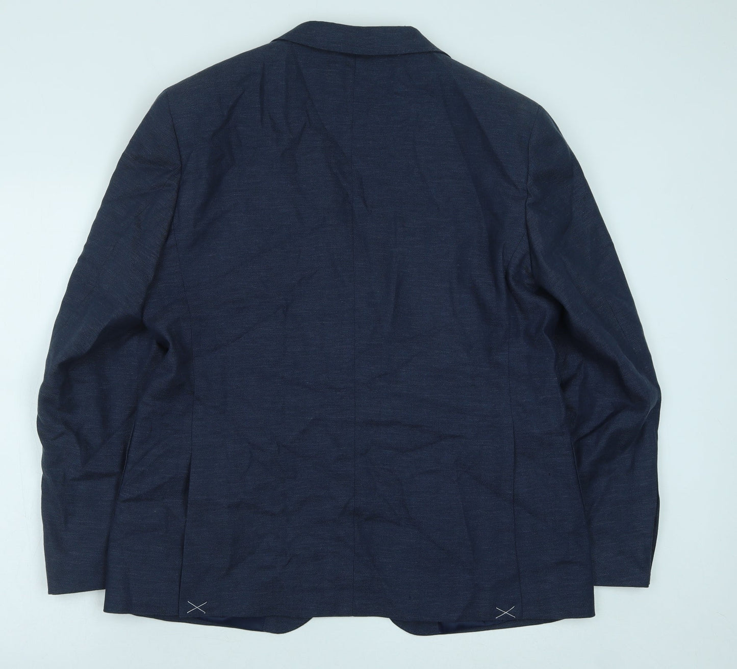 Marks and Spencer Mens Blue Polyester Jacket Suit Jacket Size 42