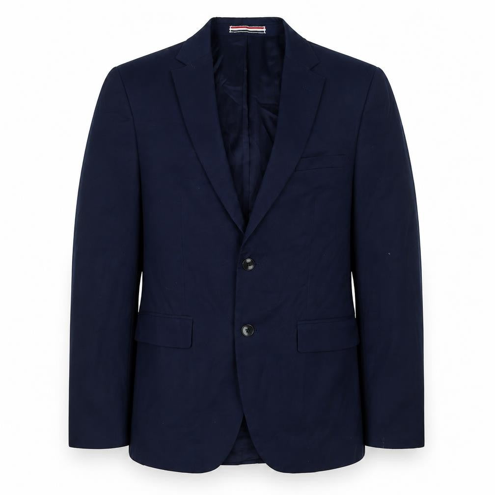 Preworn Mens Blue Polyester Jacket Suit Jacket Size 40