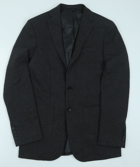 Marks and Spencer Mens Grey Polyester Jacket Suit Jacket Size 38