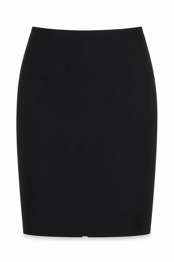 Marks & Spencer Womens Black Polyester Straight & Pencil Skirt Size 30 Zip