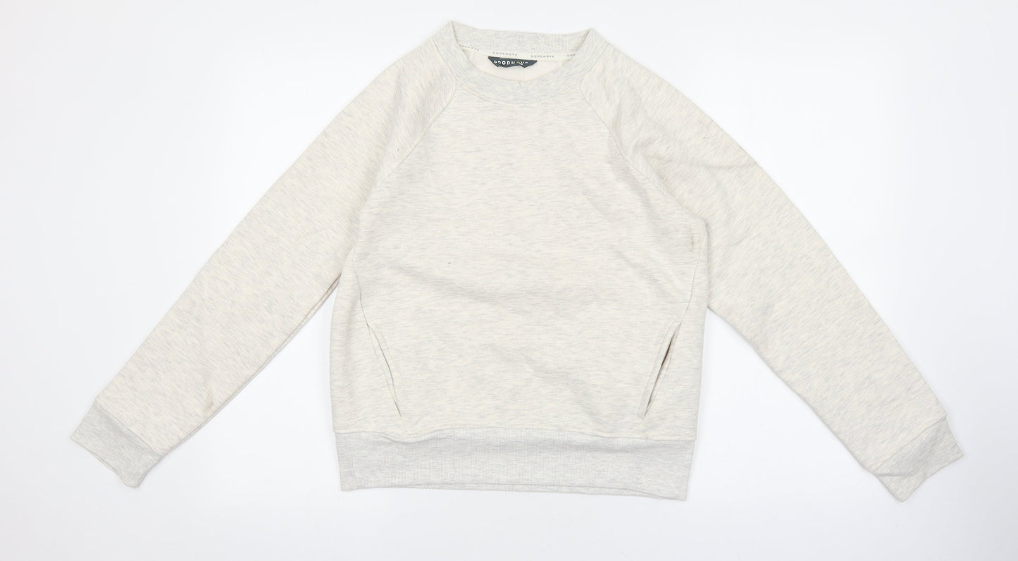 Marks and Spencer Womens Grey Polyester Pullover Sweatshirt Size 8 Pullover